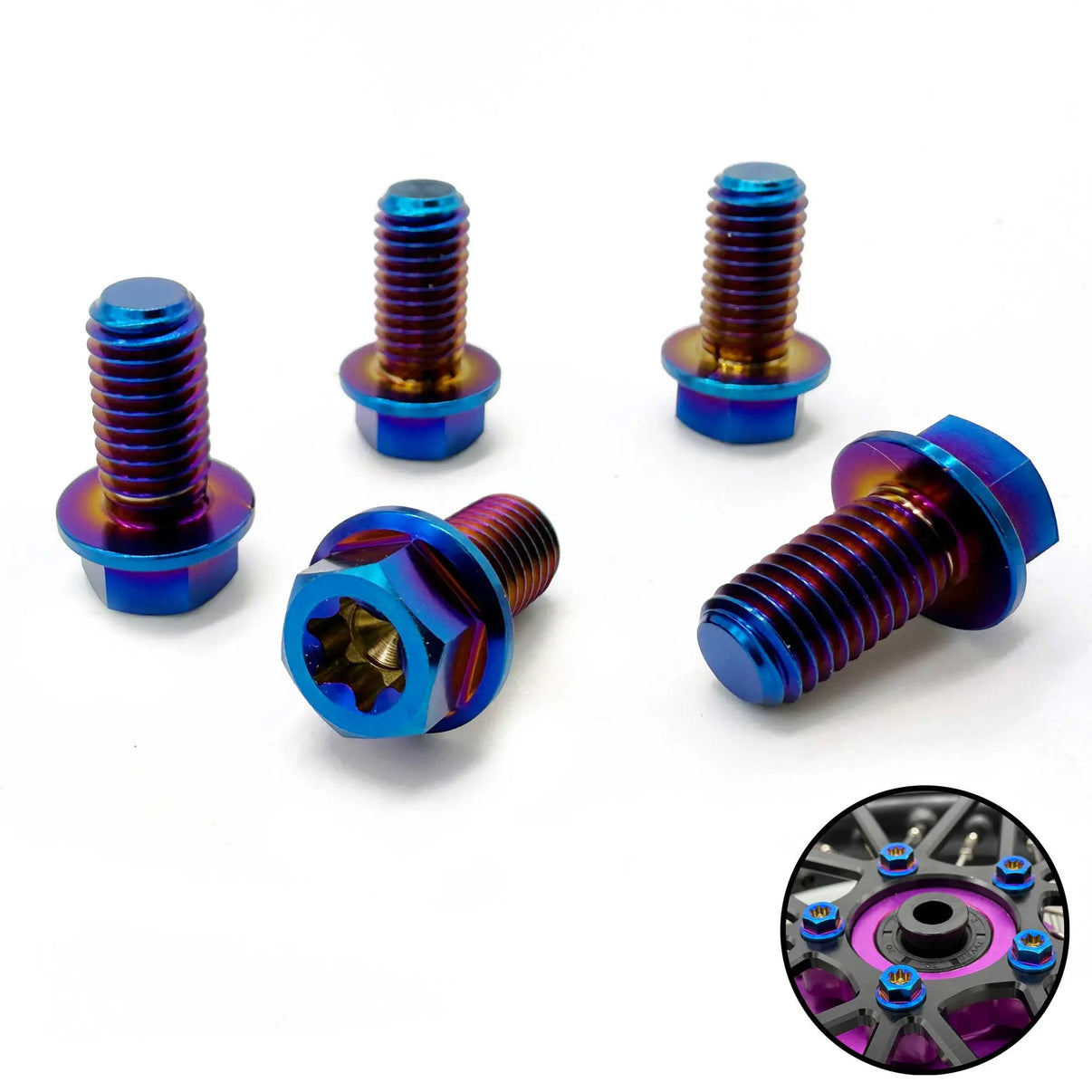 Titanium Sprocket Bolts (5 Pack) for Sur-Ron, E-Ride PRO & Talaria Rippin Moto