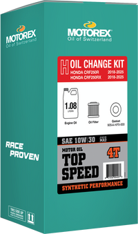Top Speed Oil Change Kit Hon 1.08l 10w/30