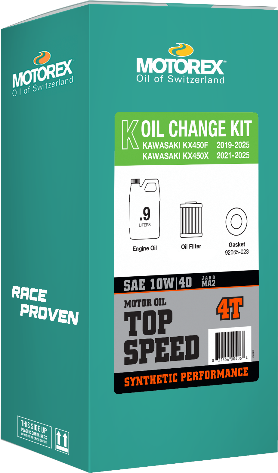 Top Speed Oil Change Kit Kaw 0.90l 10w/40