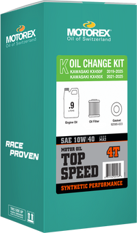Top Speed Oil Change Kit Kaw 0.90l 10w/40