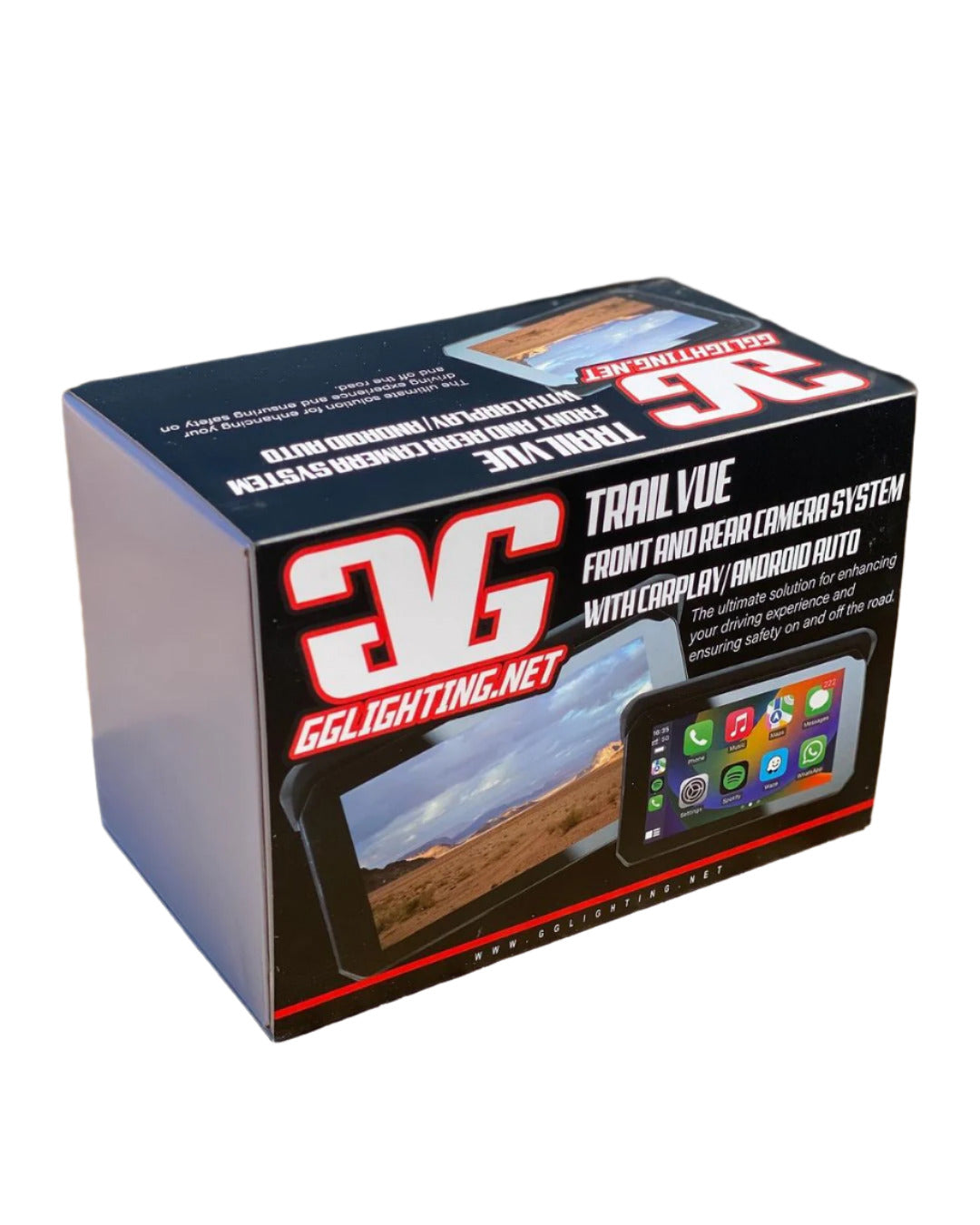 GGLighting TrailVue Front and Rear Camera System with Carplay/Android ...