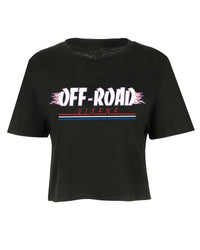 USA Hell on Wheels Cropped Tee OFF-ROAD VIXENS CLOTHING CO.