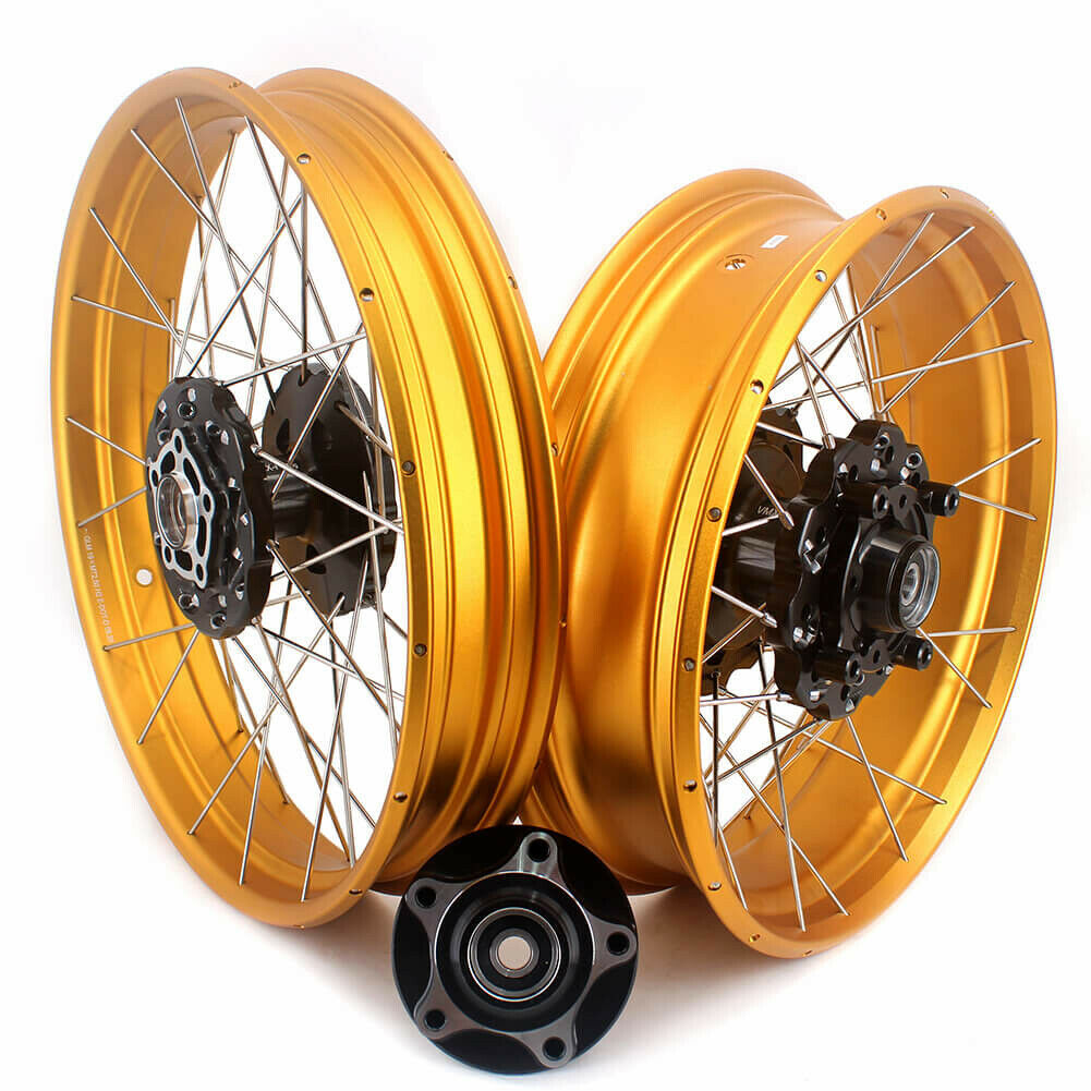 VMX-Racing Fit Honda CB500X 2022-2025 Tubeless 2.5*19 & 4.25*17 Wheels Rims Gold GLM Rims - LiveTheGnar