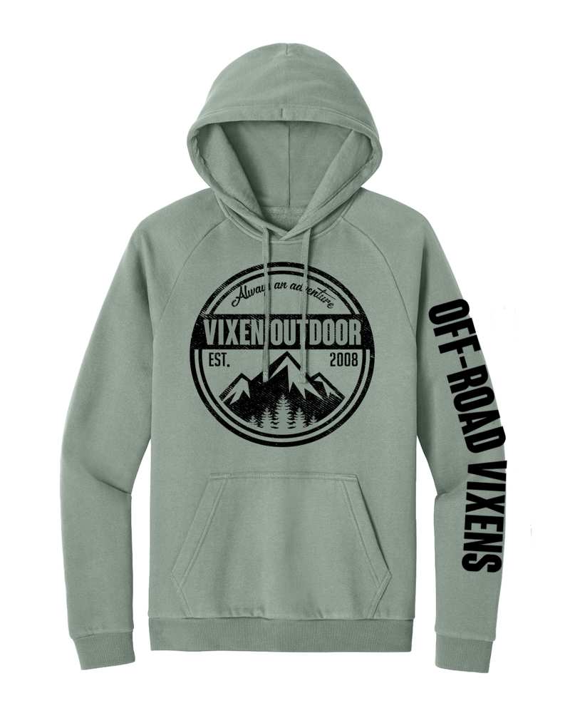 Vixen Outdoor Unisex Pullover Hoodie - Sage OFF-ROAD VIXENS CLOTHING CO.