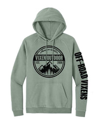 Vixen Outdoor Unisex Pullover Hoodie - Sage OFF-ROAD VIXENS CLOTHING CO.