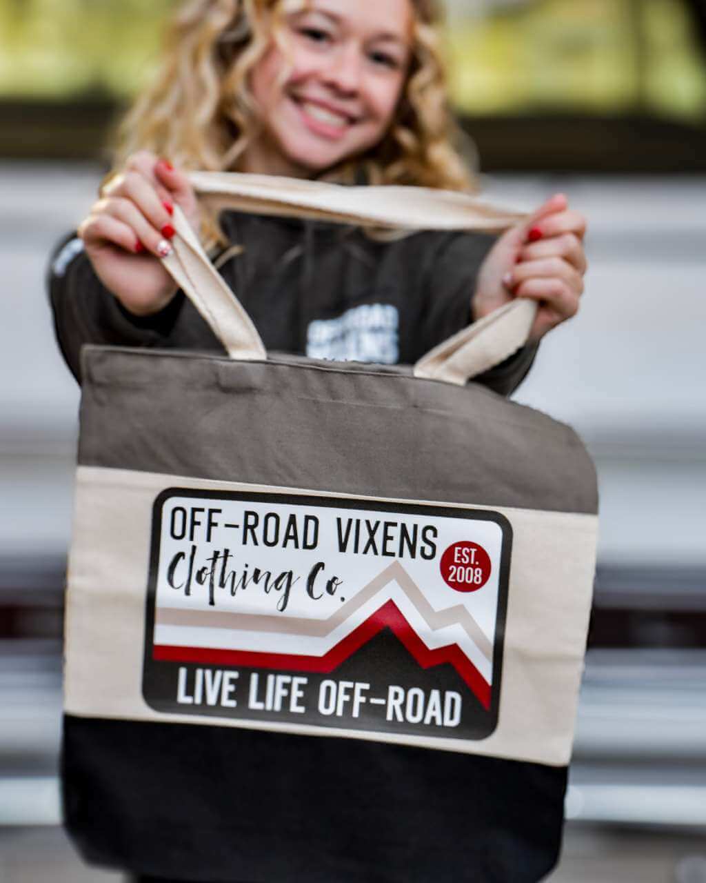 Retro Tote Bag OFF-ROAD VIXENS CLOTHING CO.