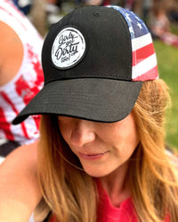Stars & Stripes Trucker Hat OFF-ROAD VIXENS CLOTHING CO.
