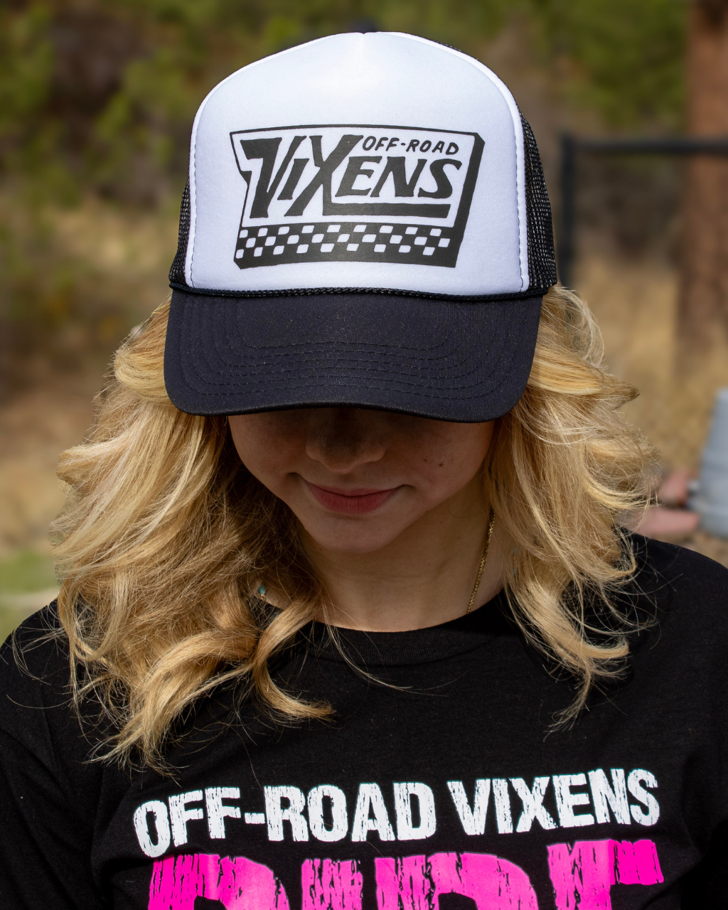 Off the Wall Foam Trucker - White/Black OFF-ROAD VIXENS CLOTHING CO.