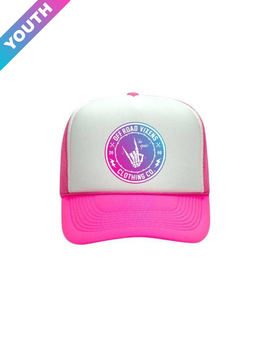 Youth Be Epic Trucker Hat OFF-ROAD VIXENS CLOTHING CO.