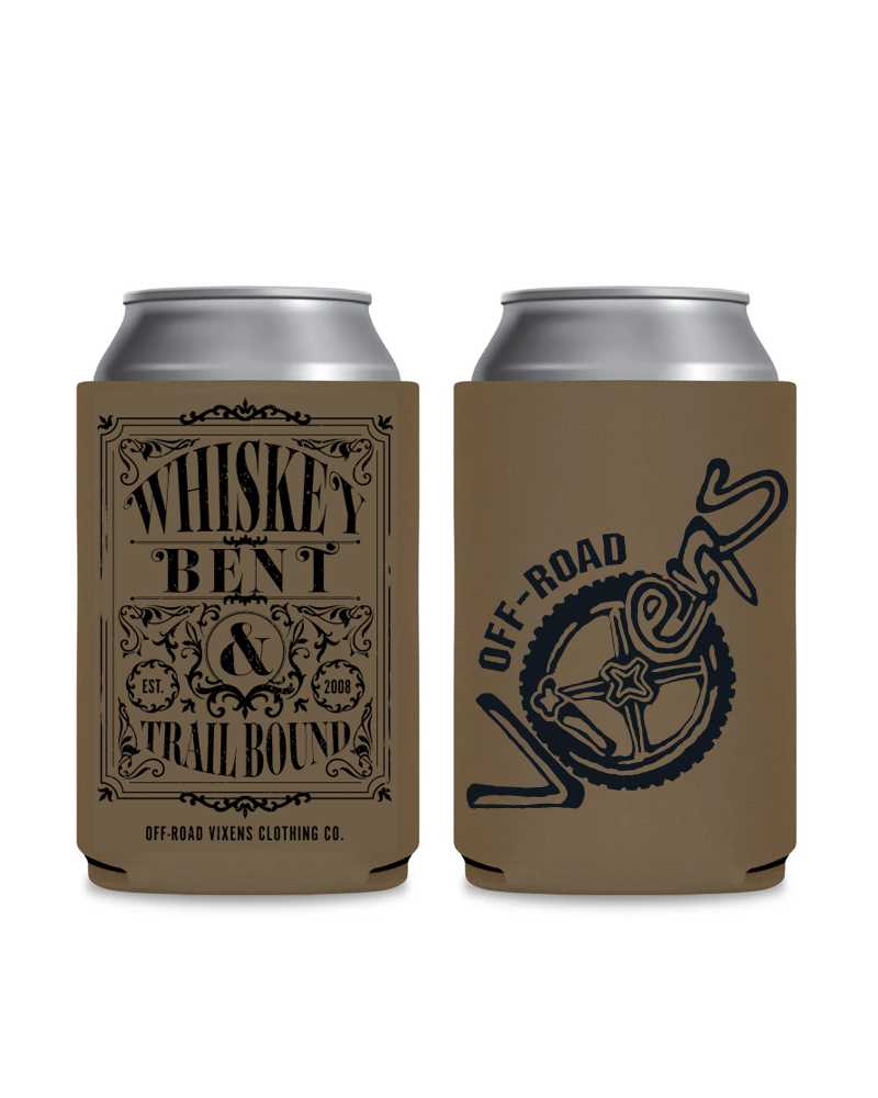 Whiskey Bent Can Koozie - Taupe OFF-ROAD VIXENS CLOTHING CO.