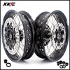 KKE 3.5 & 4.25 Wheels for Yamaha WR250F 2001 WR450F 2003-2018 Black KKE Racing