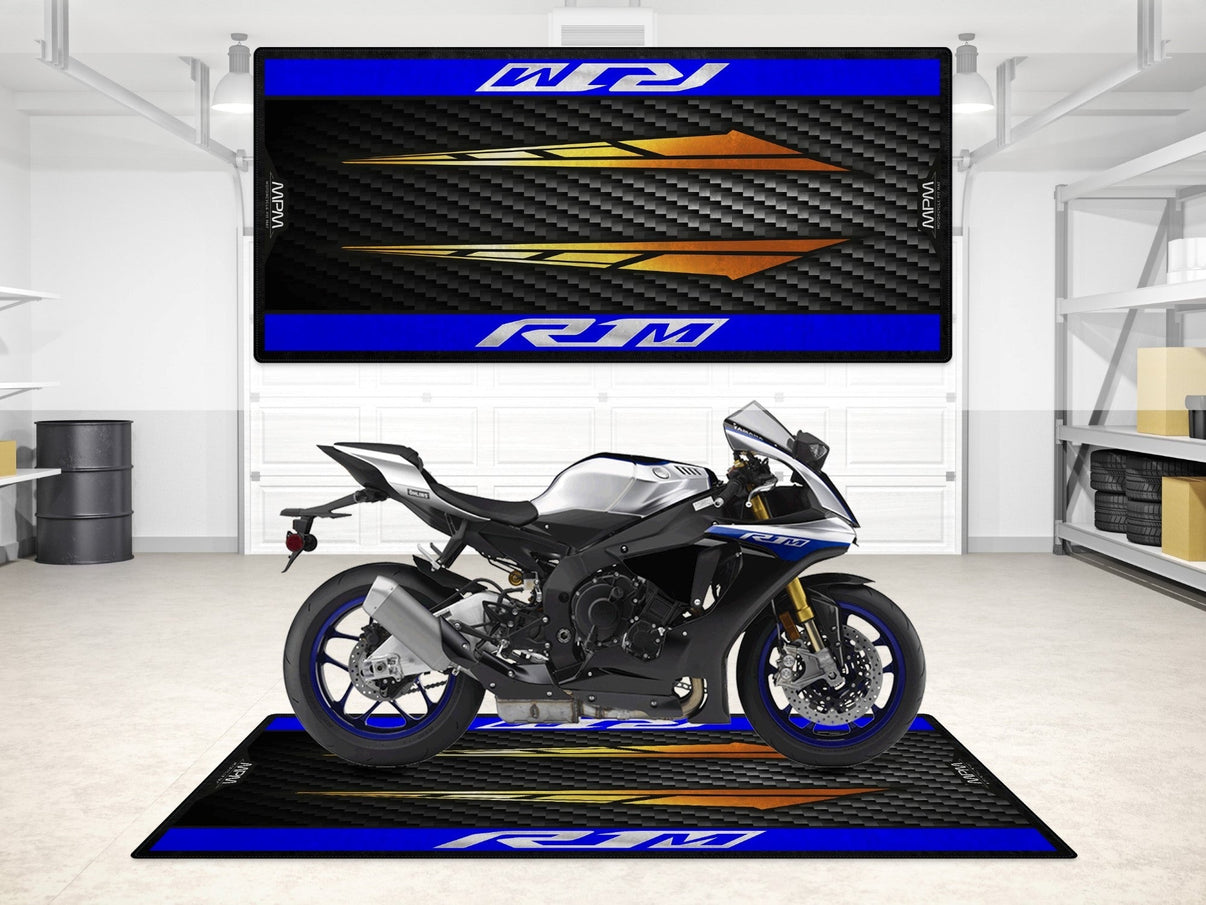 Designed Pit Mat for Yamaha R1M Motorcycle - MM7112 MPM Motorcycle Mat