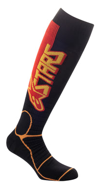 Mx Pro Socks Black/Yellow/Tangerine Lg