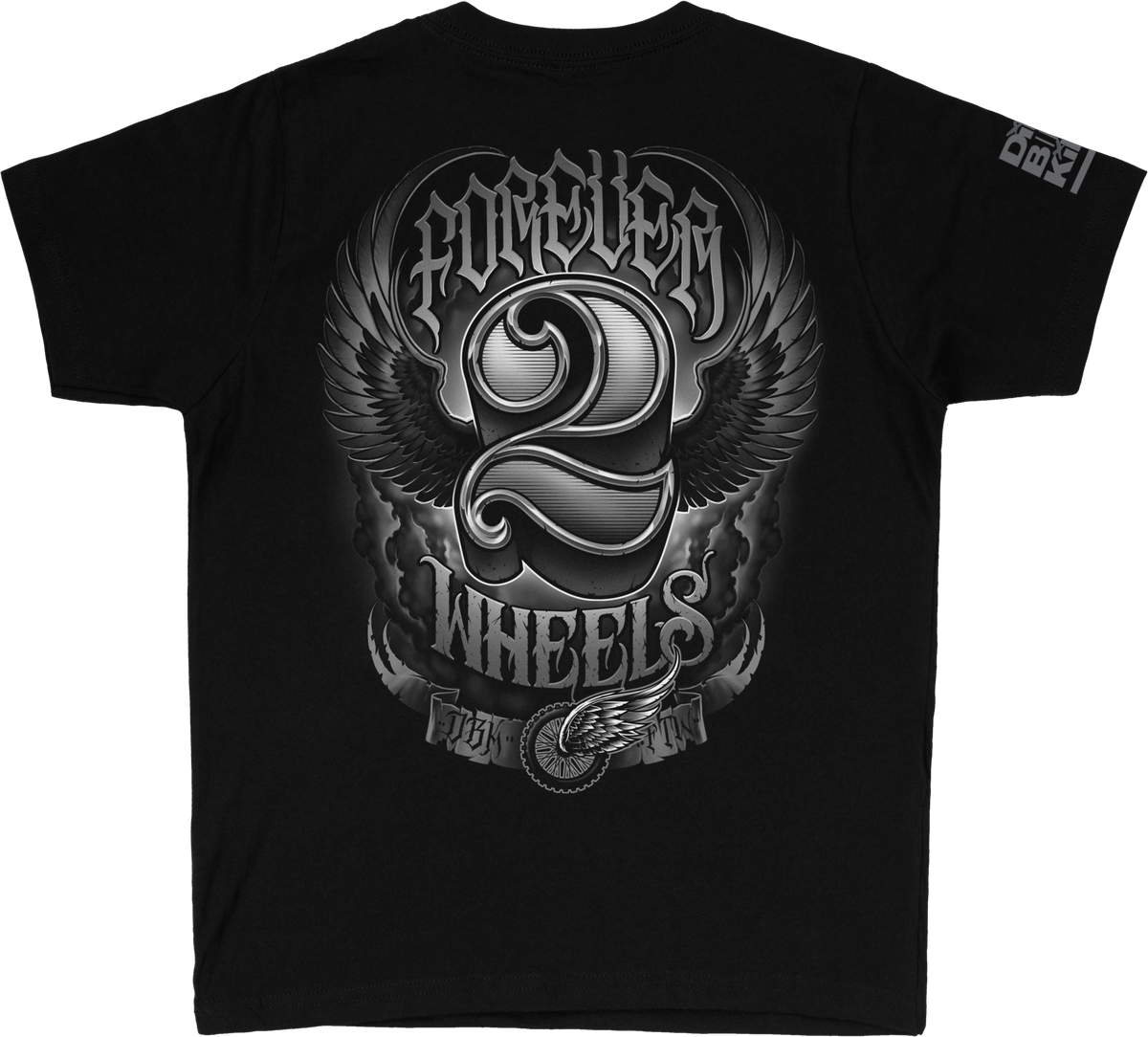 DBK Two Wheels Youth Premium Tee - Black