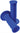 Mini Mx Half Waffle Grips Blue ODI