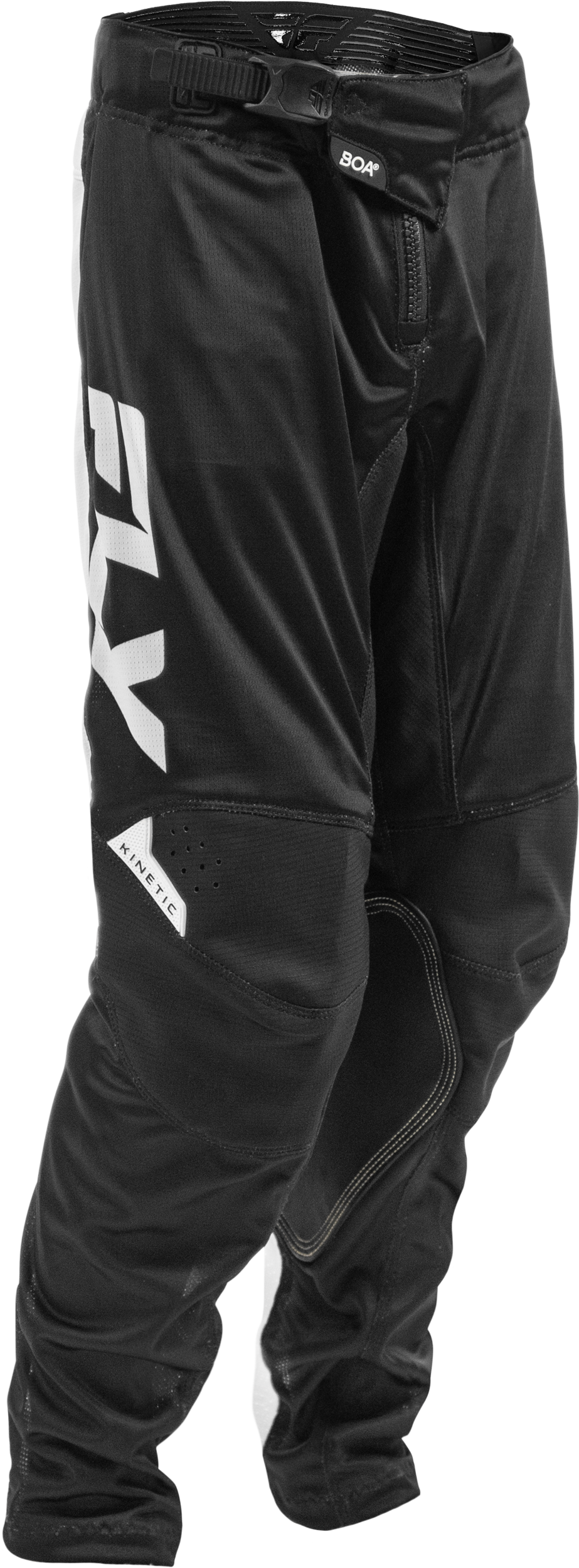 FLY Racing Youth Kinetic Mesh Pants - Black/White