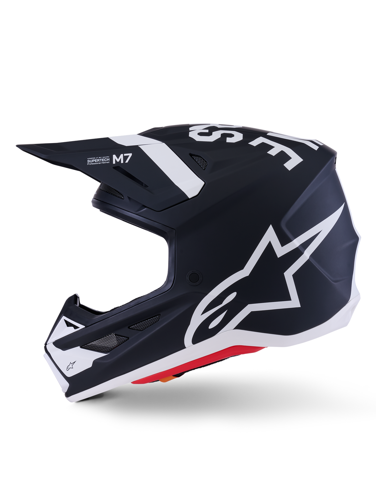 Alpinestars S-M7 Dasher Helmet - Black/White Matt