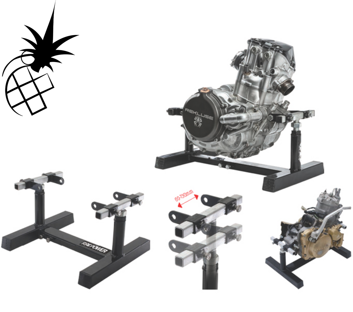 Motorcycle Engine Stand – Adjustable for 50cc to 500cc Single Cylinder Engines - LiveTheGnar