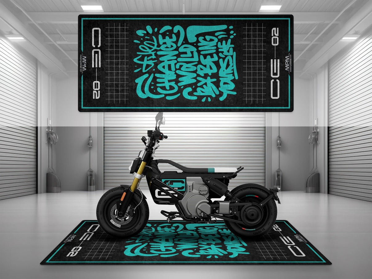 Motorcycle Mat for BMW CE02 Motorcycle - MM4102 MPM Motorcycle Mat