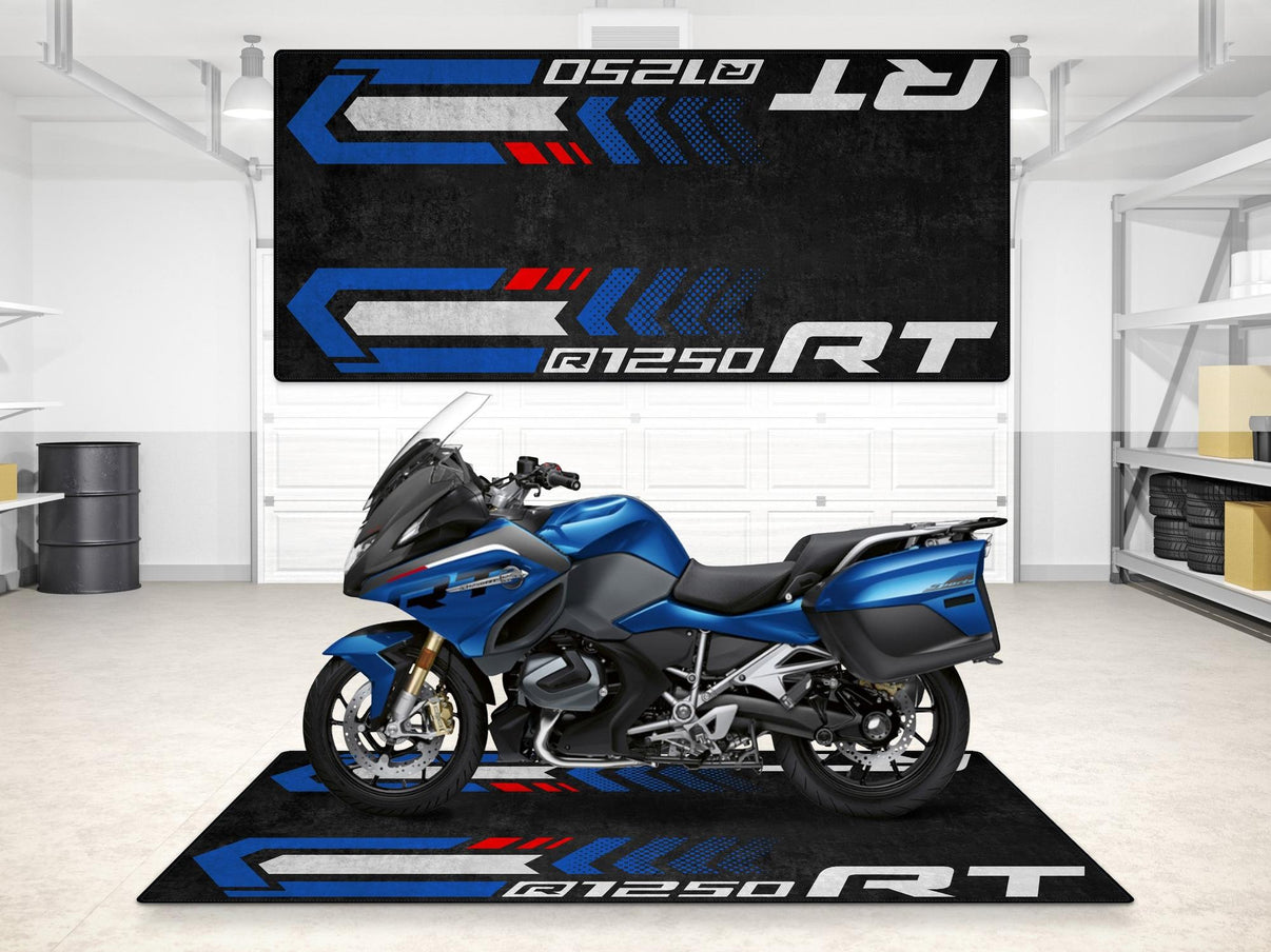 Designed Pit Mat for BMW R1250 RT Motorcycle - MM7283 MPM Motorcycle Mat