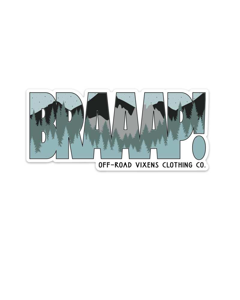 Braaap! Printed Decal 5.5" x 2.5" - LiveTheGnar