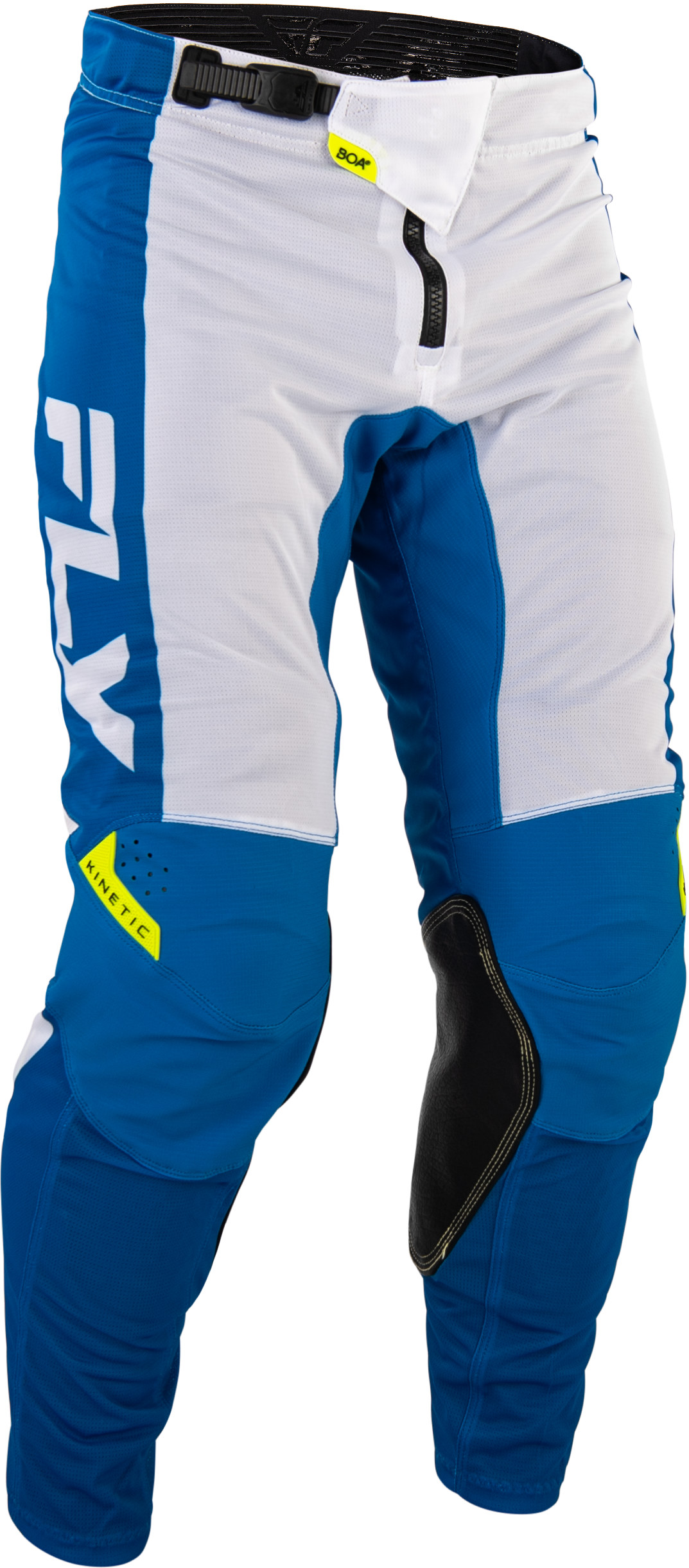 FLY Racing Kinetic Mesh Pants - Blue/White/Hi-Vis Yellow