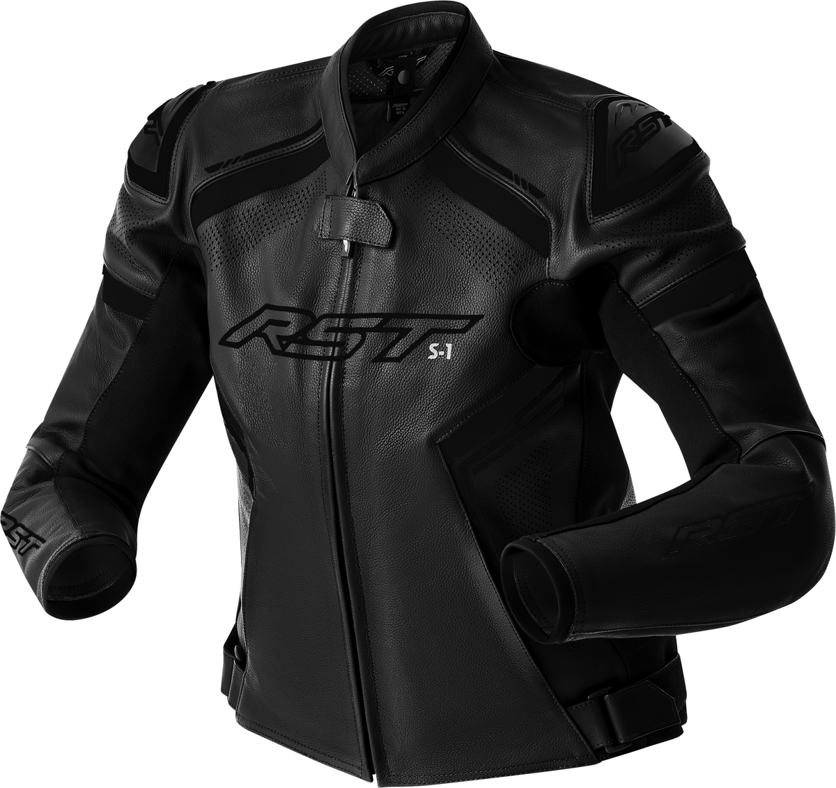 RST Women's S-1 D3O Leather Jacket - Black/White