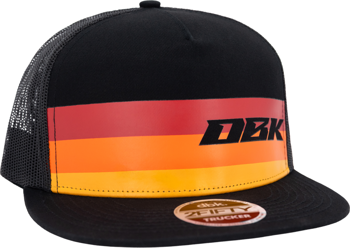 DBK Sunday Stripe 2Fifty Trucker Hat - Black