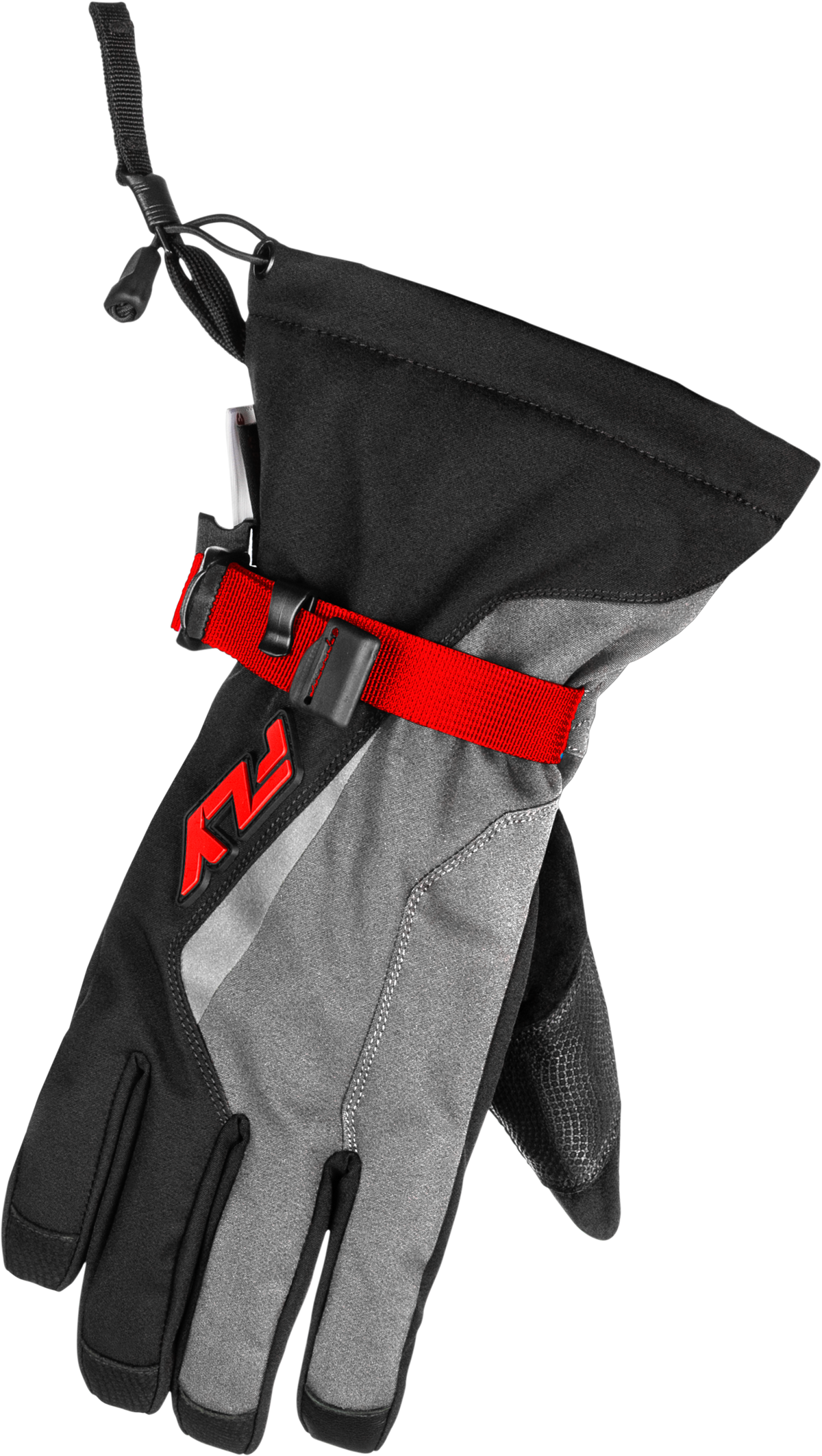 FLY Racing 2026 Title Gauntlet Gloves - Red/Light Grey/Black