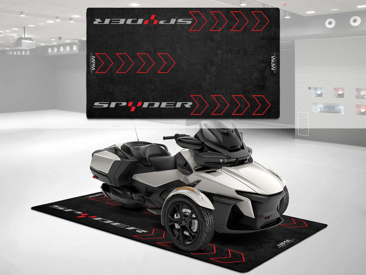 Designed Pit Mat for Can-Am Spyder Motorcycle - MM7213 MPM Motorcycle Mat