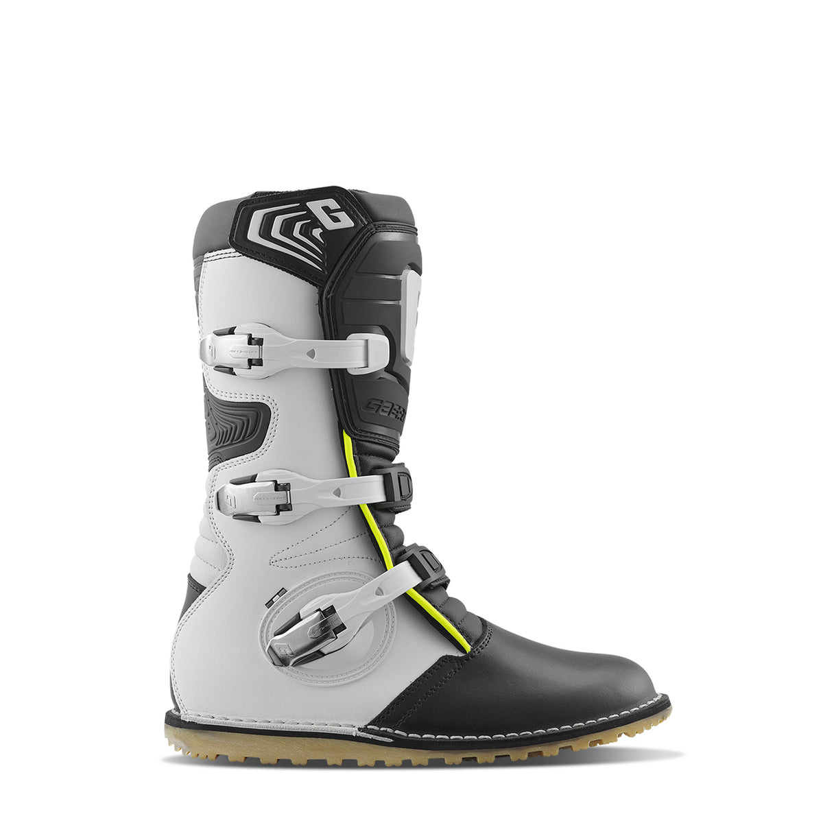 Gaerne Balance Pro Tech Boots - White/Black/Fluo Yellow