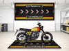 Designed Pit Mat for Brixton Cromwell Motorcycle - MM7460 MPM Motorcycle Mat