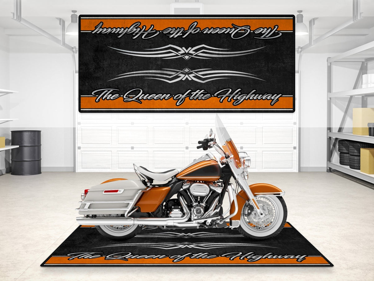 Motorcycle Mat for Touring Motorcycle "The Queen of the Highway" - MM7299 MPM Motorcycle Mat