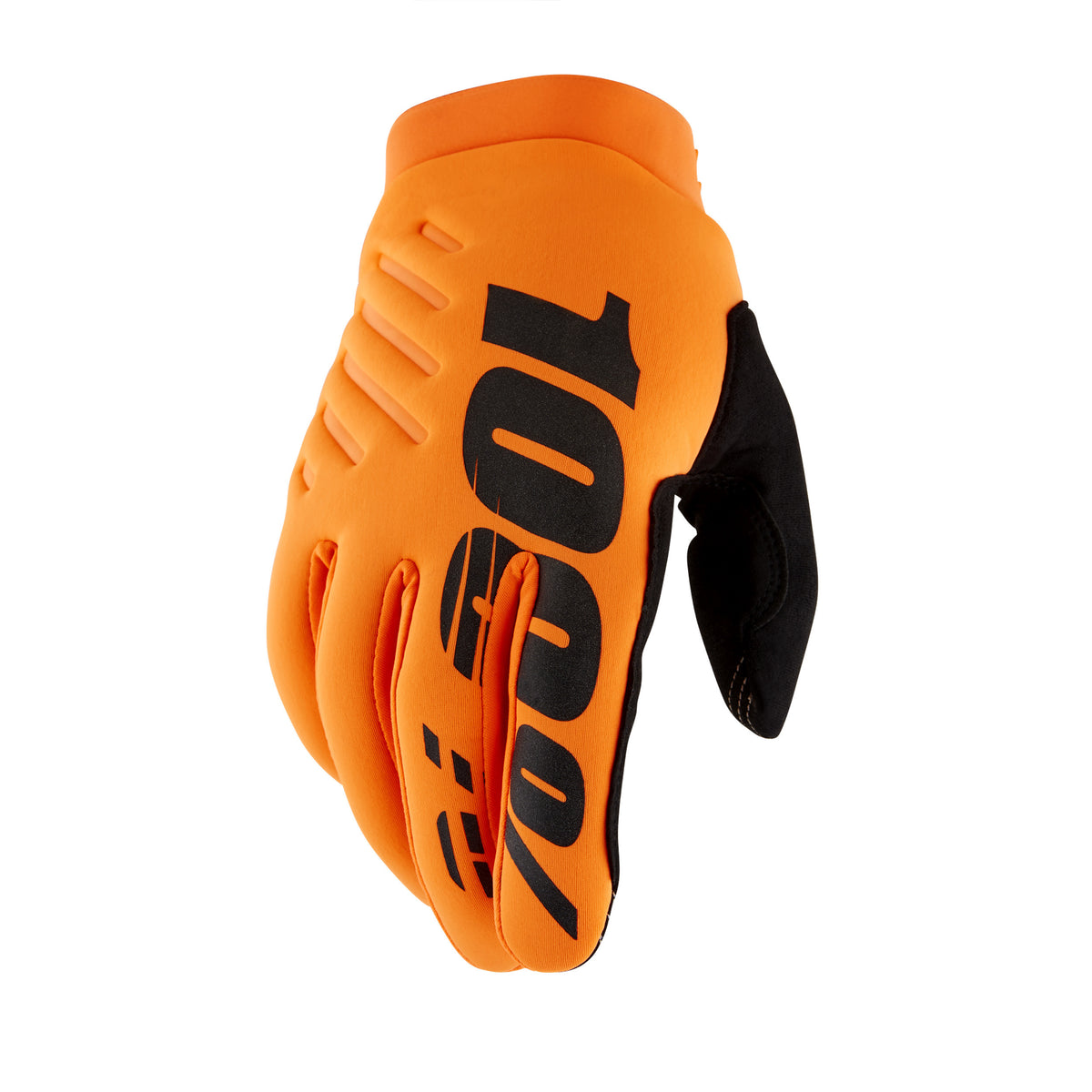100% Brisker Gloves - Fluo Orange/Black