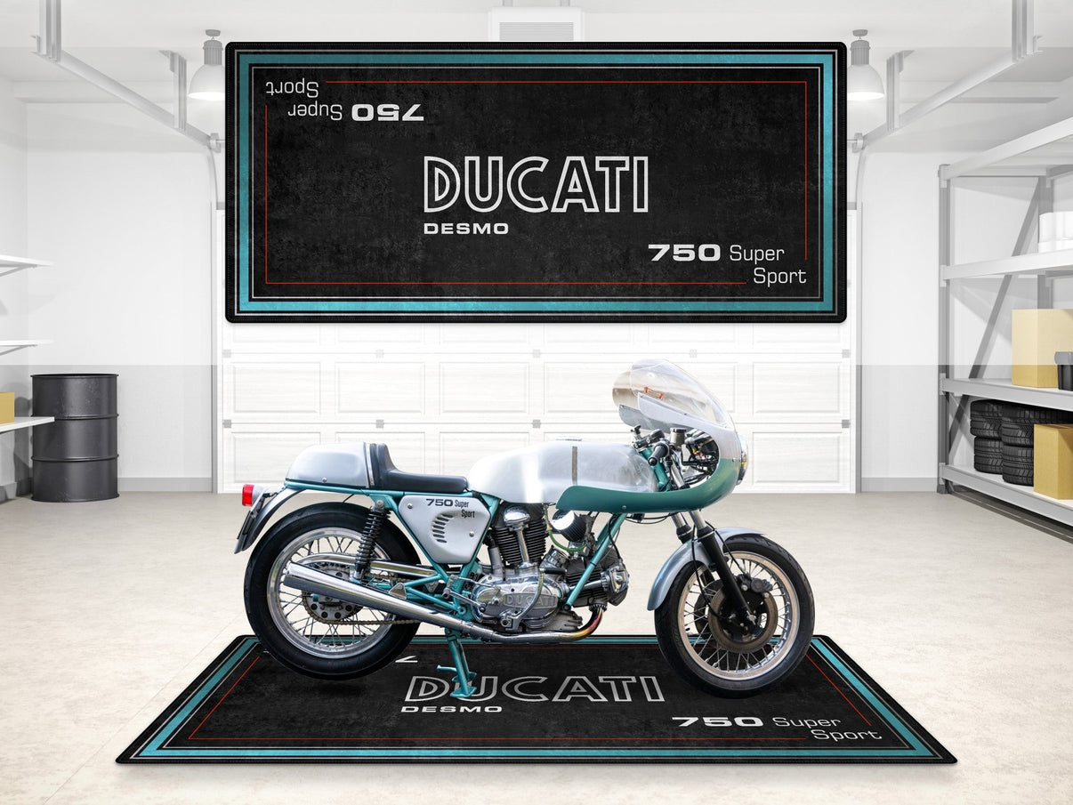 Designed Pit Mat for Ducati Desmo 750 Super Sport Motorcycle - MM7222 MPM Motorcycle Mat