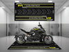 Designed Pit Mat for Ducati Diavel V4 Motorcycle - MM7170 MPM Motorcycle Mat
