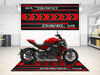Designed Pit Mat for Ducati Diavel V4 Motorcycle - MM7170 MPM Motorcycle Mat
