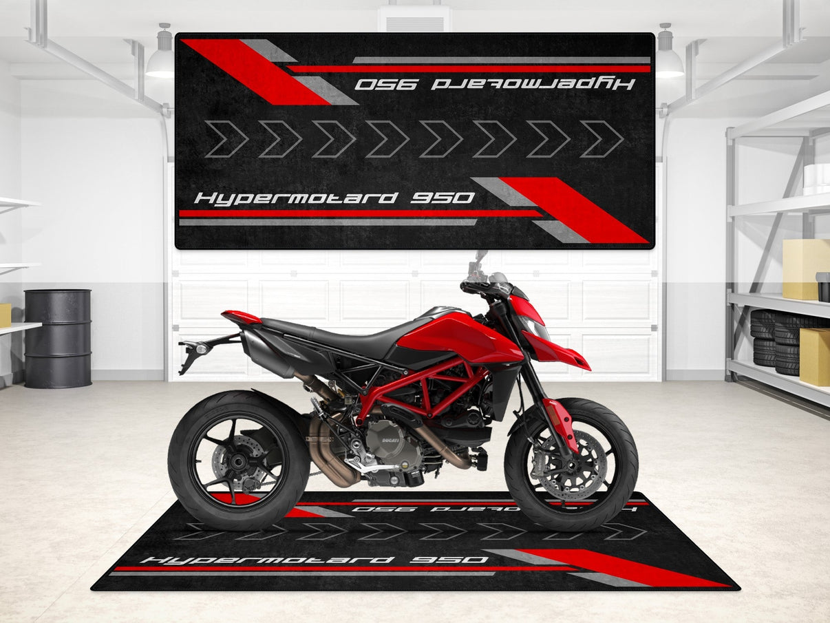 Designed Pit Mat for Ducati Hypermotard 950 Motorcycle - MM7178 MPM Motorcycle Mat