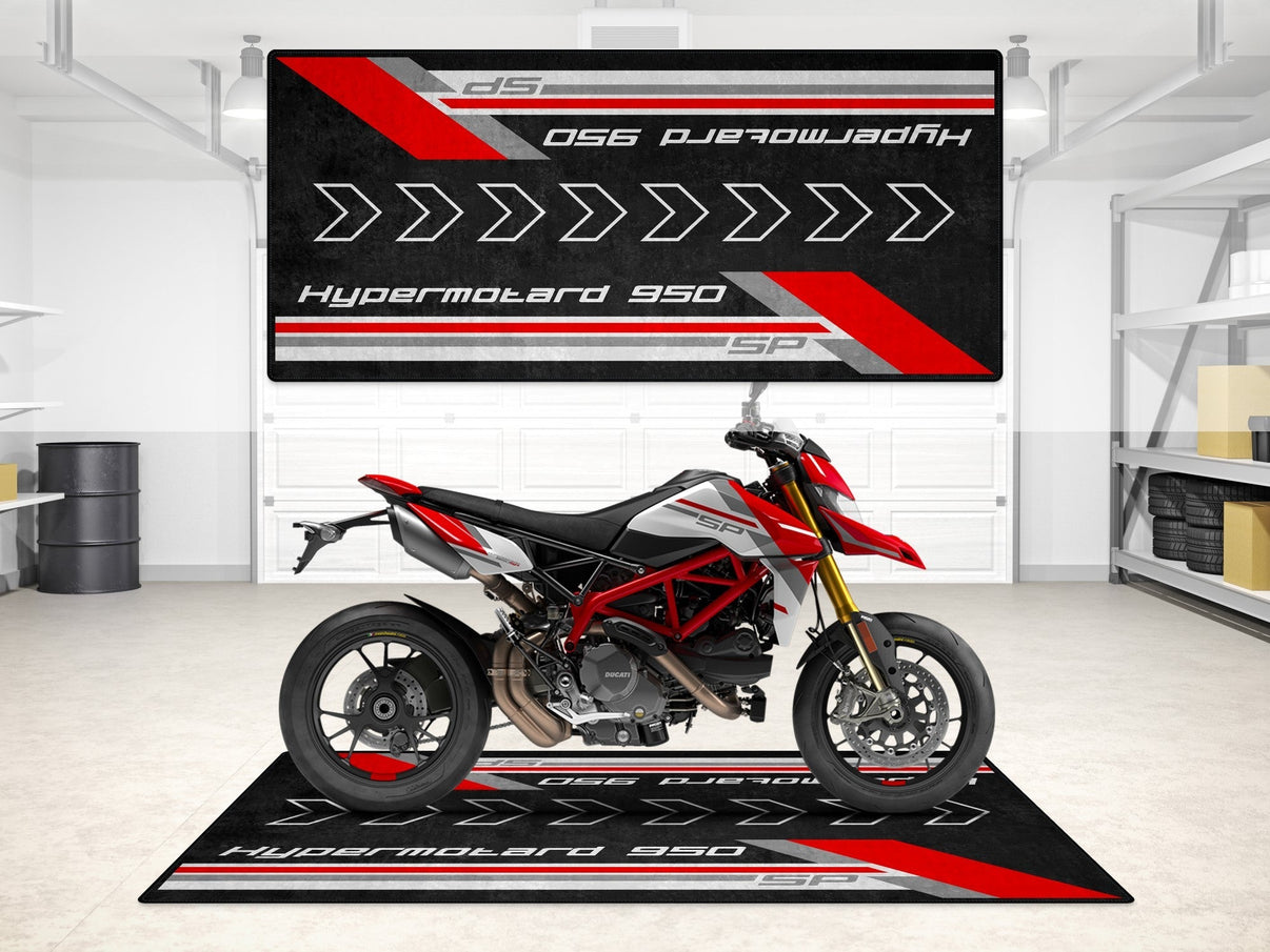 Designed Pit Mat for Ducati Hypermotard 950 SP Motorcycle - MM7257 MPM Motorcycle Mat