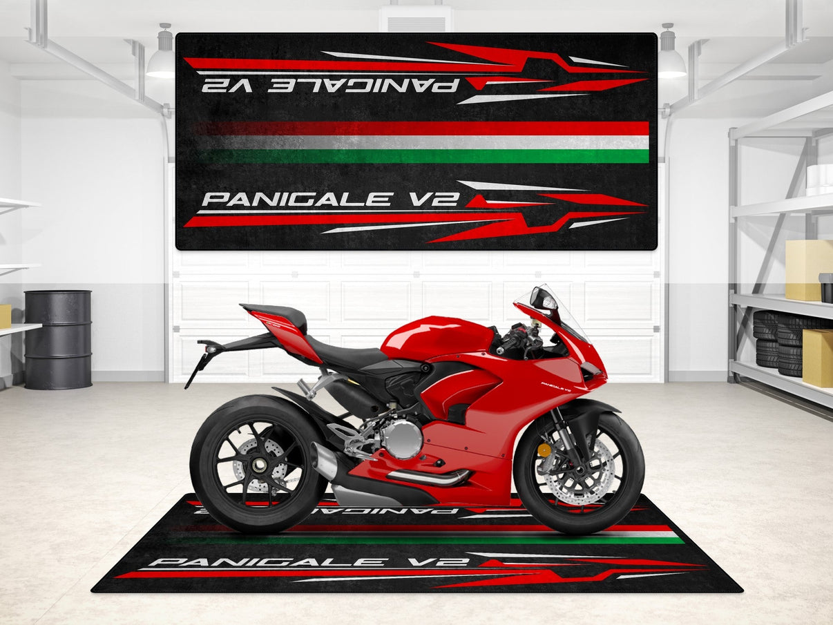 Designed Pit Mat for Ducati Panigale V2 Motorcycle - MM7186 MPM Motorcycle Mat