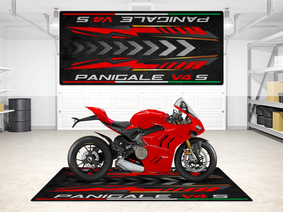 Designed Pit Mat for Ducati Panigale V4 S Motorcycle - MM7188 MPM Motorcycle Mat