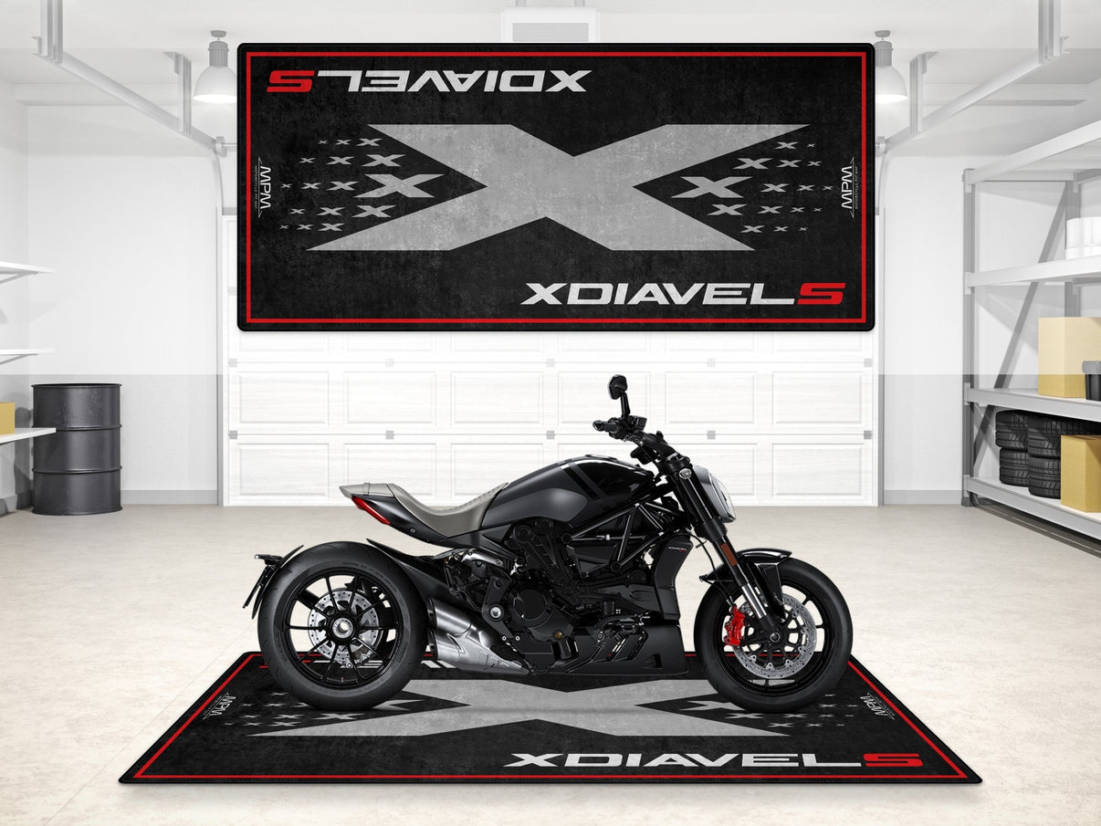 Designed Pit Mat for Ducati XDIAVEL S Motorcycle - MM7174 MPM Motorcycle Mat