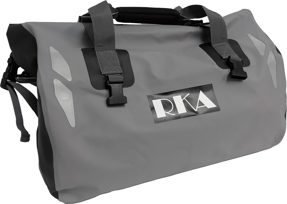 Rugged Motorcycle Duffel Bag Waterproof 30l Black/Grey