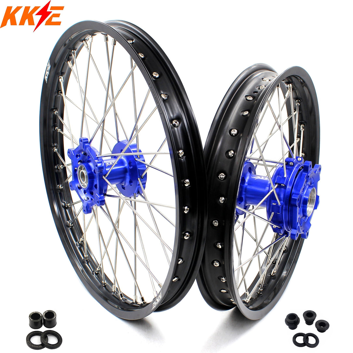 KKE 21 & 18 CUSH Drive Wheels Rims For SUZUKI DRZ400SM 2005-2024 KKE Racing