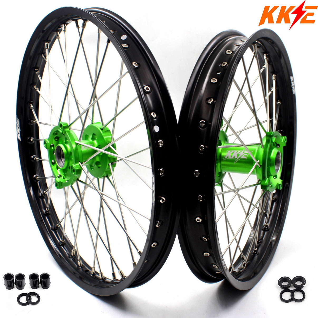 KKE 21/18 Enduro Wheels For KAWASAKI KX250F KX450F 2019-2021 KX450X KX450 2019-2023 KKE Racing