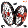 KKE 21" 18" Cast Enduro Wheels For KTM EXC EXC-F EXC-E 2003-2024 Black Spokes KKE Racing