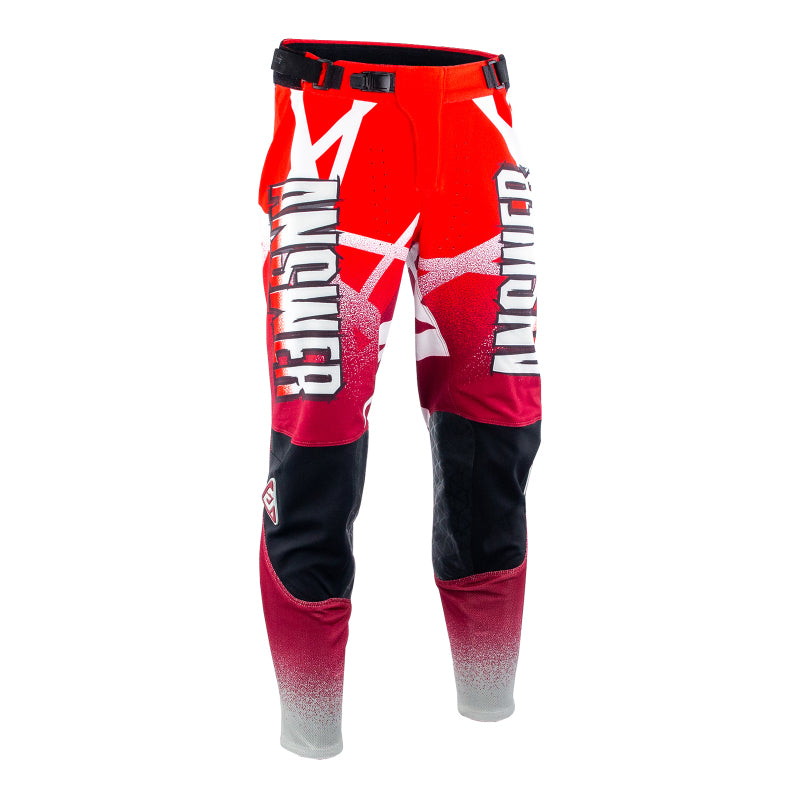 Answer 2026 LE Elite Chaos Artifacts Pants - Dark Red/Red/White