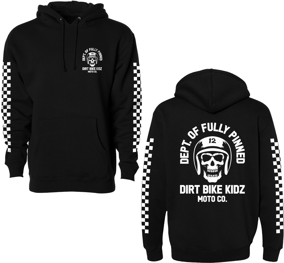 DBK Fully Pinned Hoodie - Black