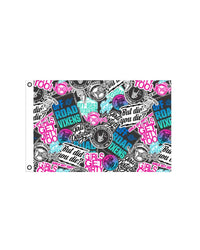 Graffiti Flag 12" x 18" OFF-ROAD VIXENS CLOTHING CO.