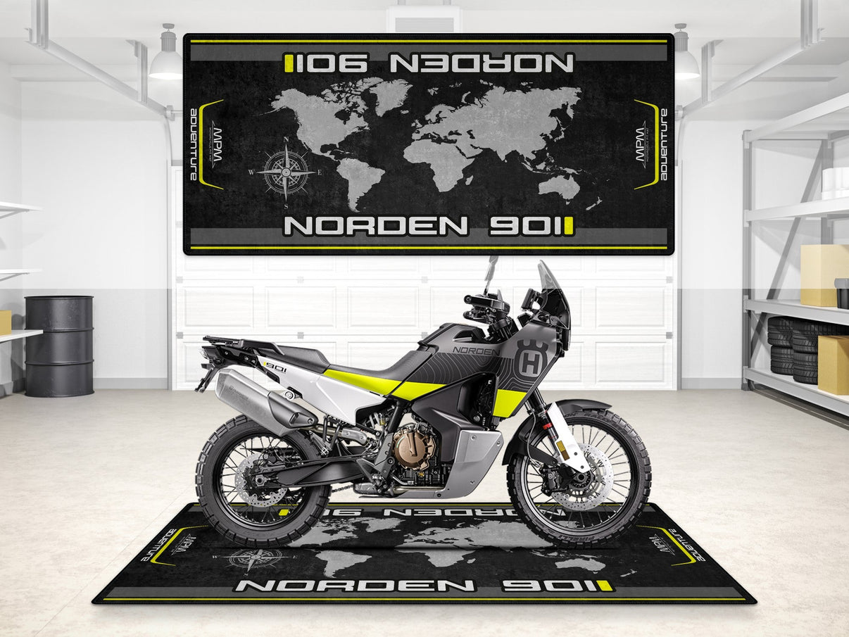 Designed Pit Mat for Husqvarna NORDEN 901 Motorcycle - MM7294 MPM Motorcycle Mat